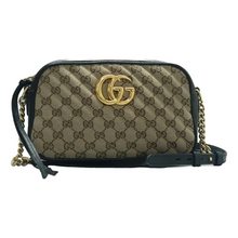 Load image into Gallery viewer, GUCCI GG Marmont Fabric Shoulder Bag Brown
