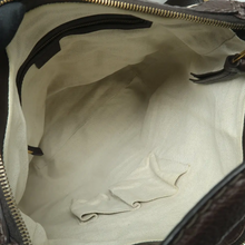 Load image into Gallery viewer, Gucci Brown Running Fabric Satchel Bag -  Interior View
