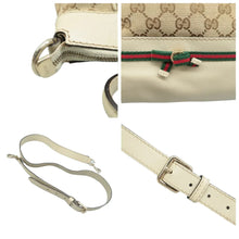 Load image into Gallery viewer, Gucci  Web Mayfair Monogram Margaux Calfskin Tote Beige
