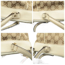 Load image into Gallery viewer, Gucci  Web Mayfair Monogram Margaux Calfskin Tote Beige
