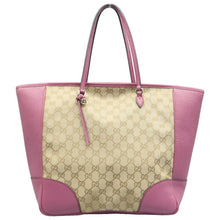 Load image into Gallery viewer, Gucci  Bree Monogram Leather Tote Bag Beige/ Pink
