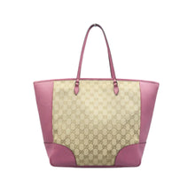 Load image into Gallery viewer, Gucci  Bree Monogram Leather Tote Bag Beige/ Pink
