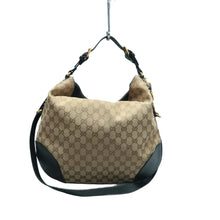 Load image into Gallery viewer, Gucci Patti Stud GG Fabric Satchel Bag Brown
