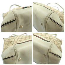 Load image into Gallery viewer, Gucci Fabric Satchel Bag Brown
