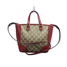 Load image into Gallery viewer, GUCCI Fabric Satchel Bag Brown
