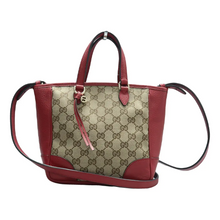 Load image into Gallery viewer, GUCCI Fabric Satchel Bag Brown
