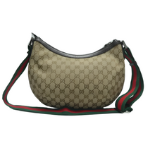 Load image into Gallery viewer, GUCCI Fabric Shoulder Bag Brown
