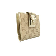 Load image into Gallery viewer, GUCCI D-ring Cloth Wallet Beige
