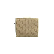 Load image into Gallery viewer, GUCCI D-ring Cloth Wallet Beige
