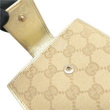 Load image into Gallery viewer, GUCCI D-ring Cloth Wallet Beige
