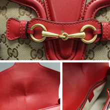 Load image into Gallery viewer, Gucci Lady Web Fabric Shoulder Bag Brown
