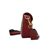 Load image into Gallery viewer, Gucci Lady Web Fabric Shoulder Bag Brown
