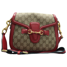 Load image into Gallery viewer, Gucci Lady Web Fabric Shoulder Bag Brown
