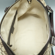 Load image into Gallery viewer, GUCCI Webby Bee Fabric Satchel Bag Brown
