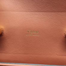 Load image into Gallery viewer, Chloe Aby Lock Calfskin Crocodile Embossed Shoulder Bag Chestnut Brown
