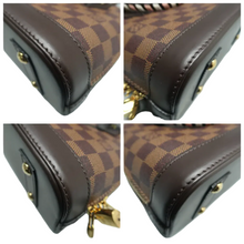 Load image into Gallery viewer, Louis Vuitton Alma BB Damier Ebene Braided Canvas Satchel Bag Brown
