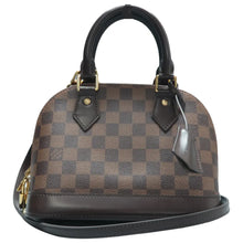 Load image into Gallery viewer, Louis Vuitton Alma BB Damier Ebene Canvas Satchel Bag Brown
