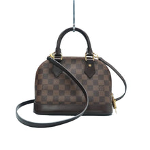 Load image into Gallery viewer, Louis Vuitton Alma BB Damier Ebene Canvas Satchel Bag Brown
