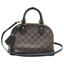 Load image into Gallery viewer, Louis Vuitton Alma BB Damier Ebene Satchel Bag Brown
