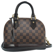Load image into Gallery viewer, Louis Vuitton Alma BB Damier Ebene Satchel Bag Brown
