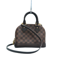 Load image into Gallery viewer, Louis Vuitton Alma BB Damier Ebene Canvas Satchel Bag Brown

