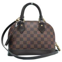 Load image into Gallery viewer, Louis Vuitton Alma BB Damier Ebene Satchel Bag Brown
