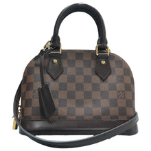 Load image into Gallery viewer, Louis Vuitton Alma BB Damier Ebene Canvas Satchel Bag Brown
