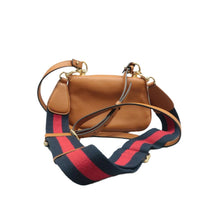 Load image into Gallery viewer, Gucci Mini Blondie Leather Crossbody Bag Camel
