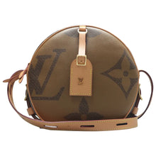 Load image into Gallery viewer, Louis Vuitton Boite Chapeau Souple Reverse Monogram Giant Shoulder Bag Brown
