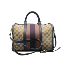 Load image into Gallery viewer, Gucci Vintage Web Original GG Boston Bag Brown
