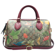 Load image into Gallery viewer, Gucci Tian GG Supreme Monogram Boston Beige Multicolor Red
