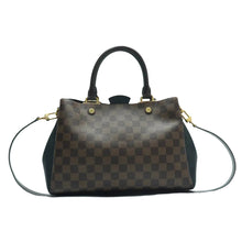 Load image into Gallery viewer, LOUIS VUITTON Brittany Damier Ebene Canvas Satchel Bag Brown
