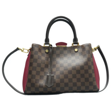 Load image into Gallery viewer, Louis Vuitton Brittany Damier Ebene Canvas Satchel Bag Brown
