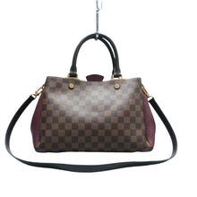 Load image into Gallery viewer, Louis Vuitton Brittany Damier Ebene Canvas Satchel Bag Brown
