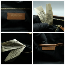 Load image into Gallery viewer, Burberry Leather Fabric Shoulder Bag Brown
