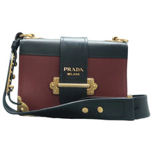 Load image into Gallery viewer, Prada Cahier Leather Crossbody Bag Bicolor
