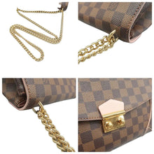 Load image into Gallery viewer, LOUIS VUITTON Caissa Damier Ebene Canvas Shoulder Bag Brown
