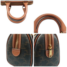 Load image into Gallery viewer, Celine Small Boston Triomphe Coated Canvas Shoulder Bag Brown
