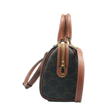 Load image into Gallery viewer, Celine Small Boston Triomphe Coated Canvas Shoulder Bag Brown
