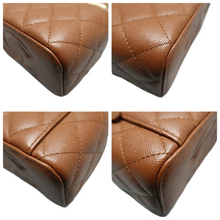 Load image into Gallery viewer, Chanel W/P Leather Shoulder Bag Brown

