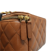 Load image into Gallery viewer, Chanel W/P Leather Shoulder Bag Brown
