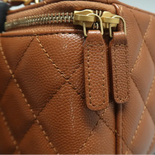 Load image into Gallery viewer, CHANEL W/P Leather Shoulder Bag Brown
