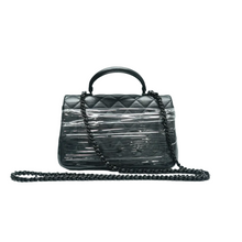 Load image into Gallery viewer, Chanel CF Leather Satchel Bag Black
