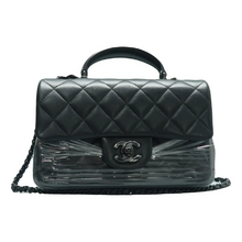 Load image into Gallery viewer, Chanel CF Leather Satchel Bag Black
