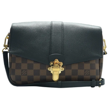 Load image into Gallery viewer, Louis Vuitton Clapton Damier Ebene Canvas Shoulder Bag Brown
