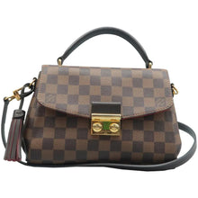 Load image into Gallery viewer, LOUIS VUITTON Croisette Damier Ebene Canvas Crossbody Bag Brown
