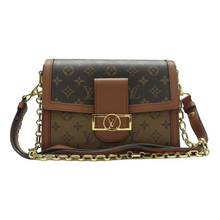 Load image into Gallery viewer, Louis Vuitton Dauphine Monogram Canvas Satchel Bag Brown
