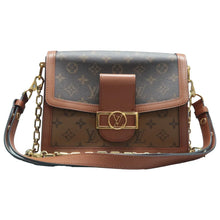 Load image into Gallery viewer, Louis Vuitton  Dauphine MM Monogram Reverse Canvas Shoulder Bag Brown
