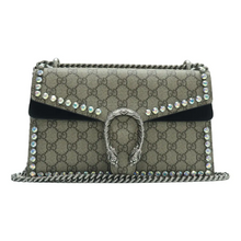 Load image into Gallery viewer, GUCCI Dionysus Canvas Crystal Shoulder Bag Brown
