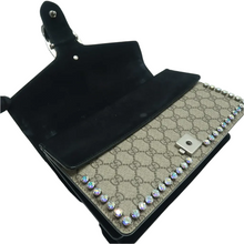 Load image into Gallery viewer, GUCCI Dionysus Canvas Crystal Shoulder Bag Brown
